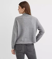 Ornament Mock Neck Sweater