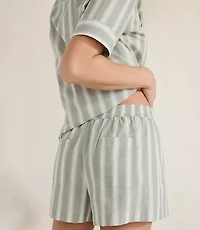 Haven Well Within Organic Cotton Poplin Stripe Pajama Set