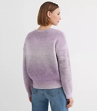 Petite Spacedye Textured Sweater
