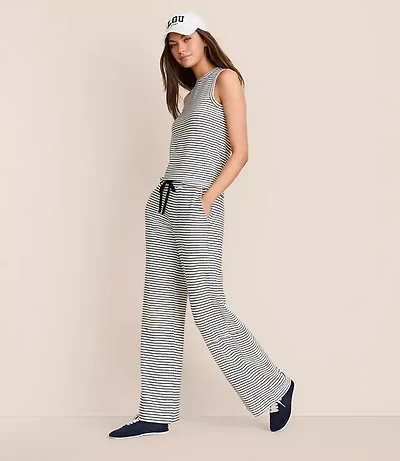 Lou & Grey Stripe Textured Wide Leg Pants
