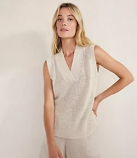 Haven Well Within Organic Cotton Linen Tape Yarn Sweater Vest