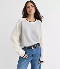 Colorblock Oversized Cashmere Sweater