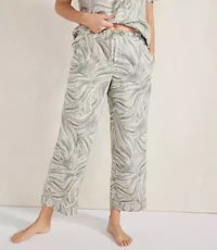 Haven Well Within Organic Cotton Linen Watercolor Pajama Pants