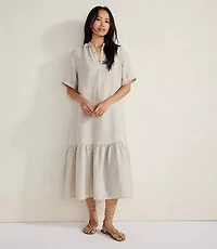 Haven Well Within Linen Tiered Midi Dress