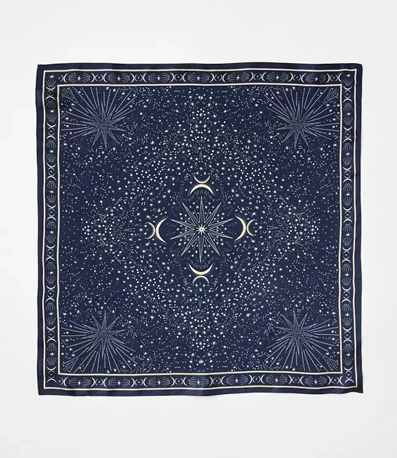 Celestial Silk Square Scarf