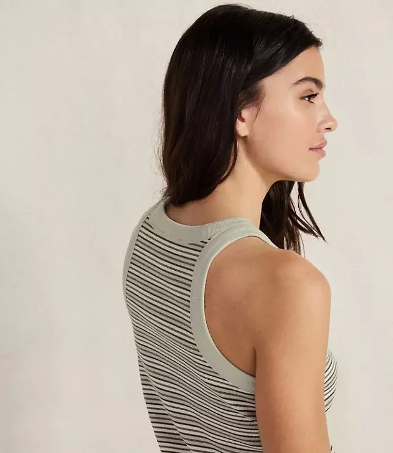 Haven Well Within Essential Organic Cotton Striped Racerback Tank