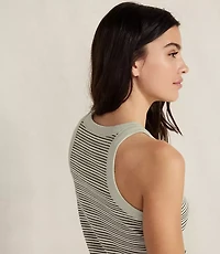Haven Well Within Essential Organic Cotton Striped Racerback Tank