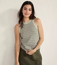 Haven Well Within Essential Organic Cotton Striped Racerback Tank