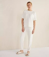 Haven Well Within Cotton Blend Textured Crewneck Tee