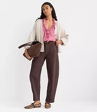 Ruffle V-Neck Shell