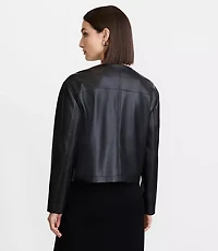 LOFT Versa Faux Leather Zip Pocket Jacket