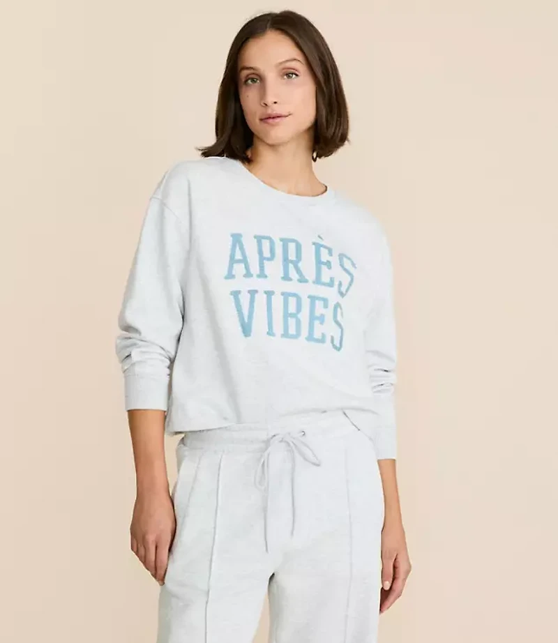Petite Lou & Grey Apres Vibes Elite Fleece Dolman Sweatshirt