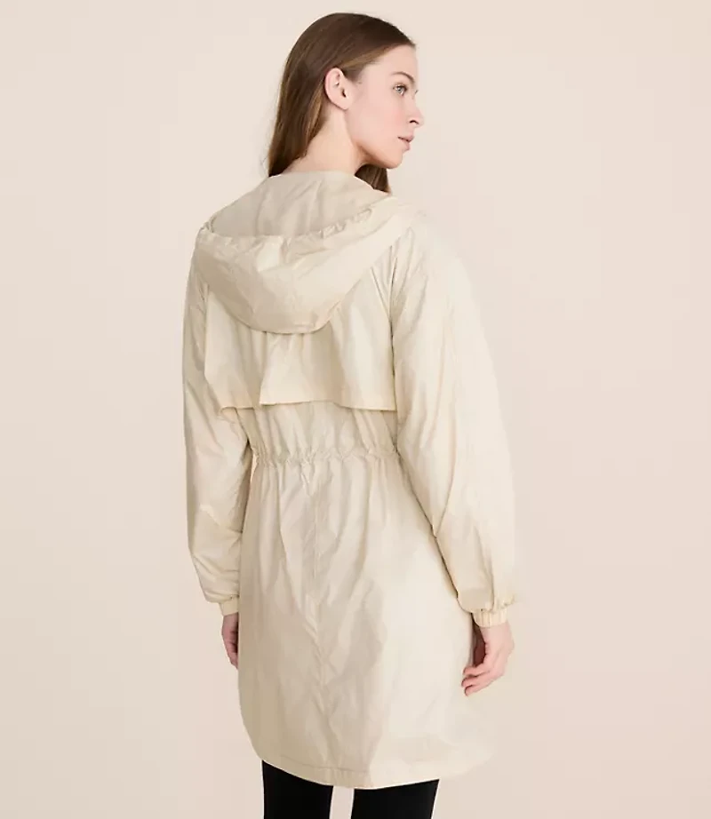 Lou & Grey Water Repellent Long Windbreaker