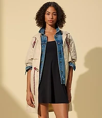 Lou & Grey Water Repellent Long Windbreaker