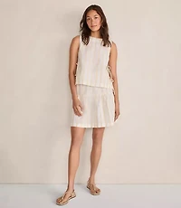 Haven Well Within Organic Cotton Linen Tiered Skirt