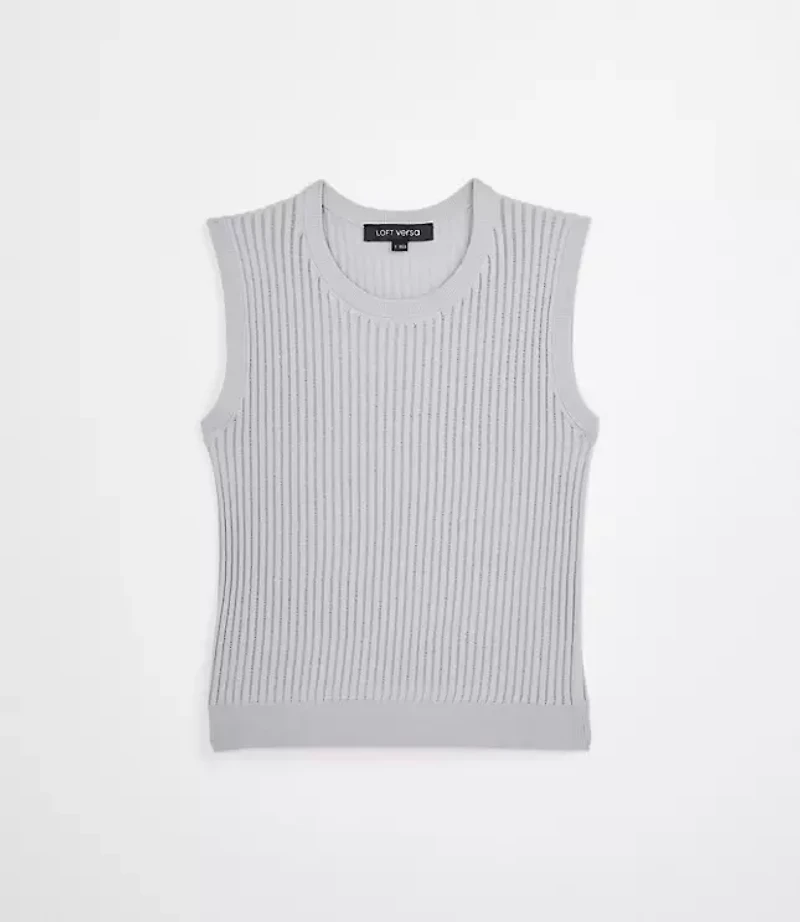 LOFT Versa Ribbed Sleeveless Sweater