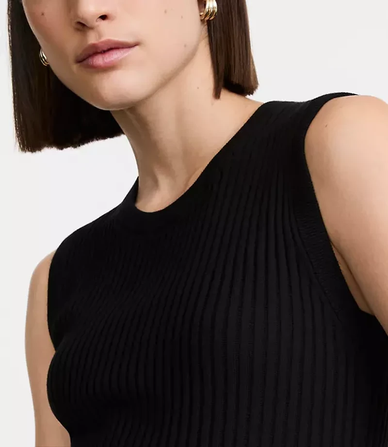 LOFT Versa Ribbed Sleeveless Sweater