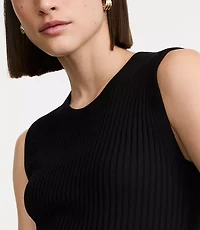 LOFT Versa Ribbed Sleeveless Sweater