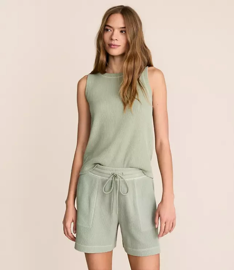 Lou & Grey Garment Dyed Waffle Tank Top