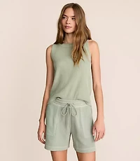 Lou & Grey Garment Dyed Waffle Tank Top