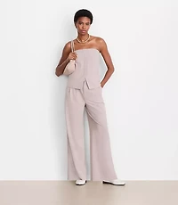 LOFT Versa Seasonless Stretch Strapless Pocket Top Stripe