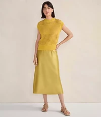 Haven Well Within Organic Cotton Open Stitch Short Sleeve Sweater