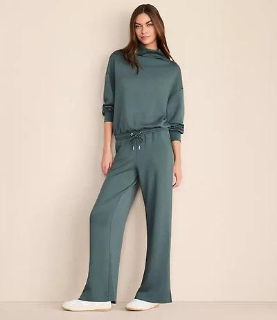 Petite Lou & Grey Scubasoft Side Slit Straight Leg Pants