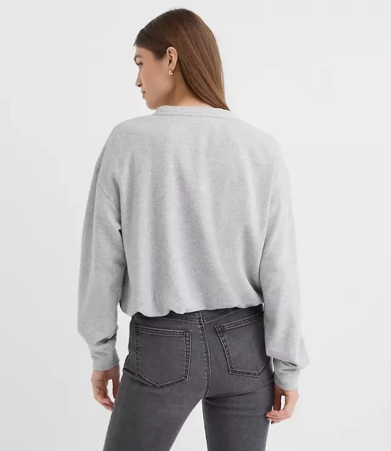 Sequin Sparkle Bubble Sweatshirt