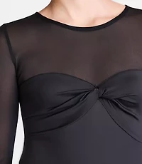 Petite LOFT Versa 360 Knit Mesh Top