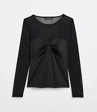 Petite LOFT Versa 360 Knit Mesh Top