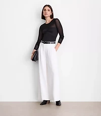 Petite LOFT Versa 360 Knit Mesh Top