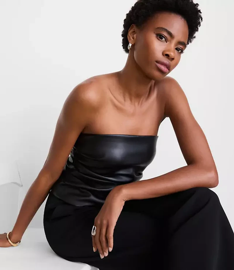 LOFT Versa Faux Leather Bustier