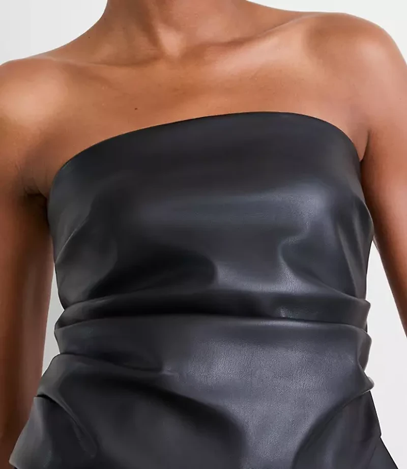 LOFT Versa Faux Leather Bustier