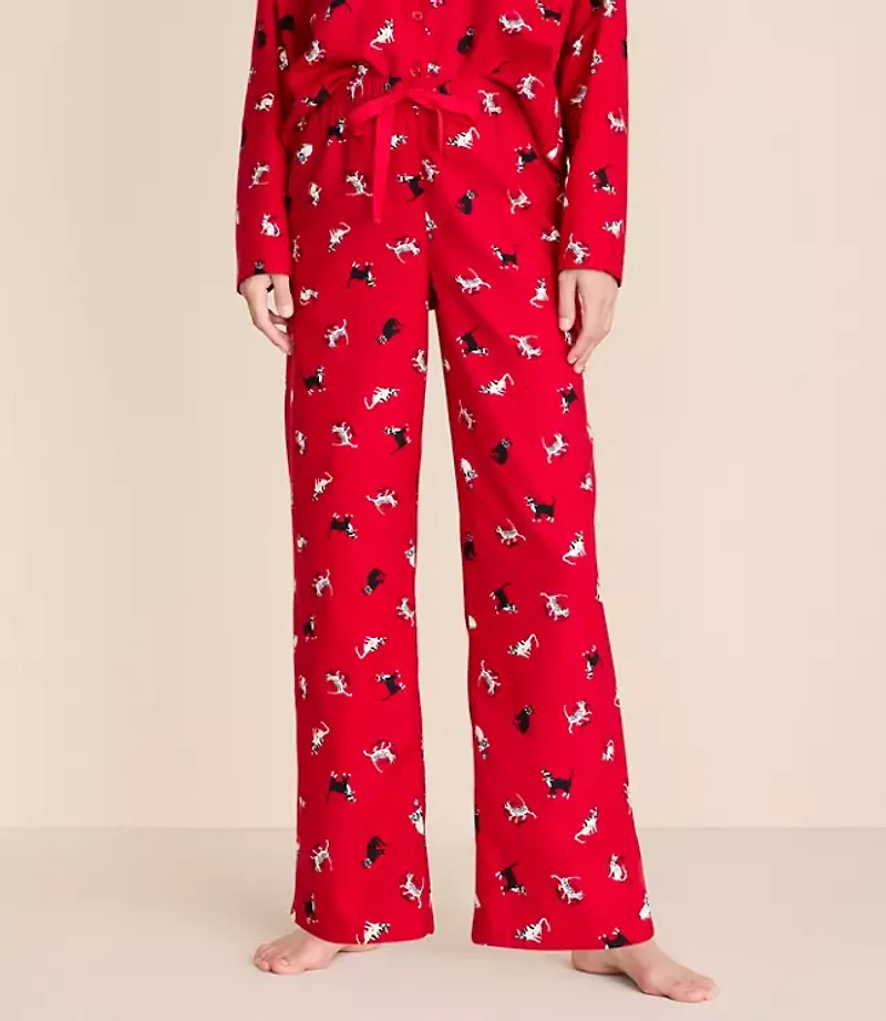 Holiday Kitten Pajama Pants