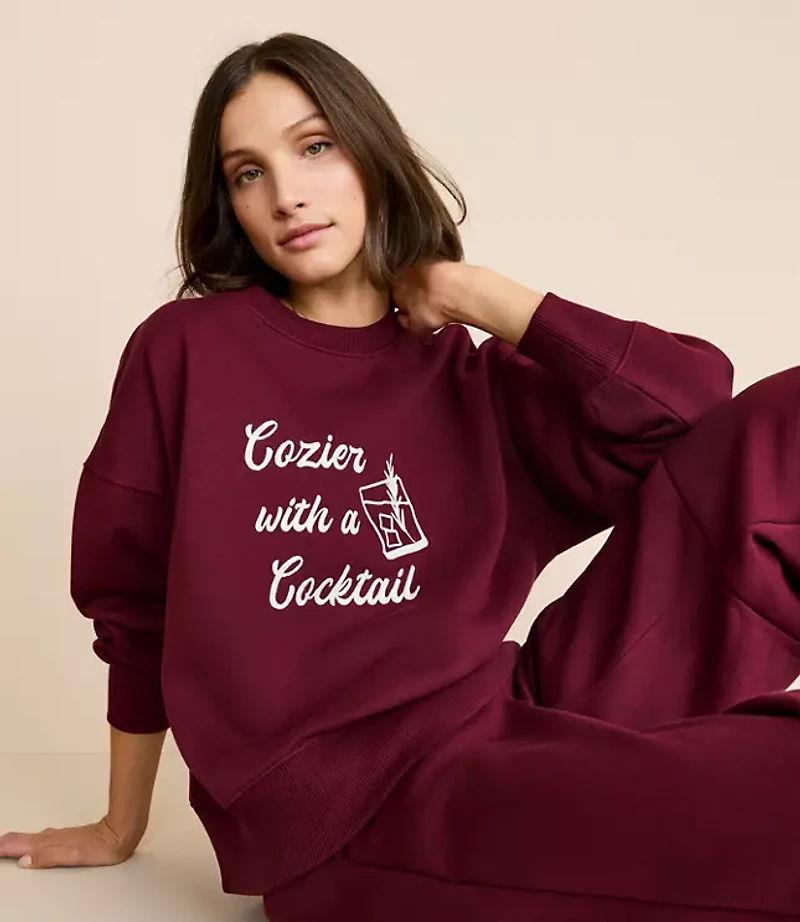 Petite Lou & Grey Cocktail Elite Fleece Sweatshirt