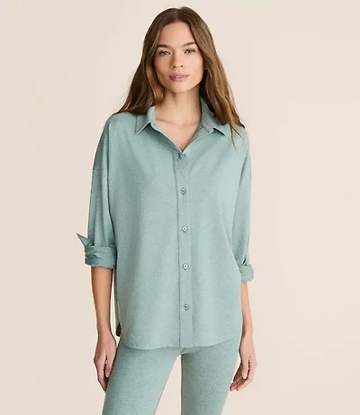 Lou & Grey Heathered Brushedsoft Shirt