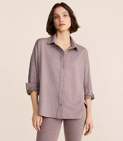 Lou & Grey Heathered Brushedsoft Shirt