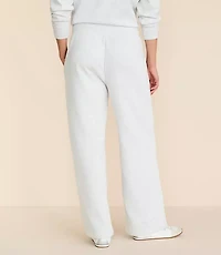 Petite Lou & Grey Heathered Elite Fleece Pintucked Straight Leg Pants