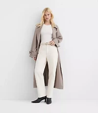 Rivete High Rise Straight Jeans Ivory