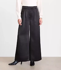 Petite LOFT Versa Satin Palazzo Pants