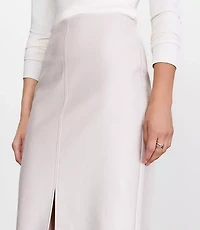 Petite LOFT Versa Embossed Faux Leather Long Skirt