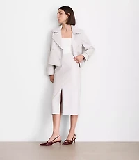 Petite LOFT Versa Embossed Faux Leather Long Skirt