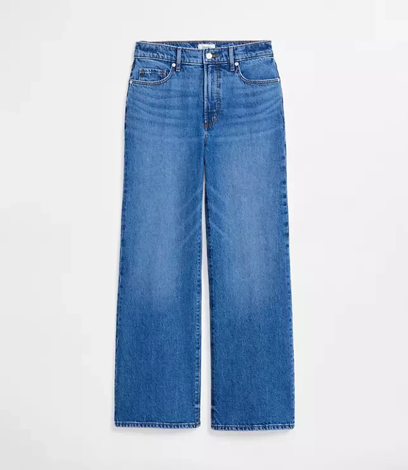 Rivete High Rise Wide Leg Jeans Vintage Dark Wash