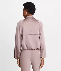LOFT Versa Satin Bomber Jacket