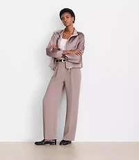 LOFT Versa Satin Bomber Jacket