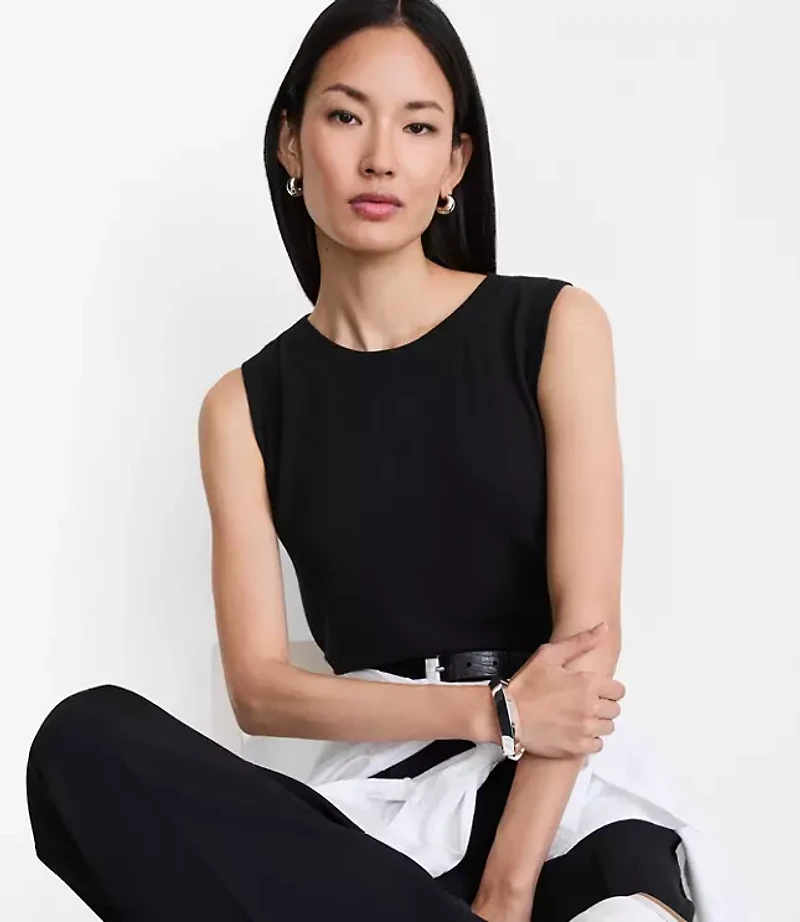 LOFT Versa Sweater Knit Relaxed Tank Top