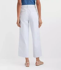 Palmer Wide Leg Crop Pants Stripe