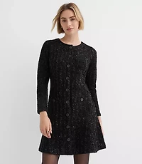 Shimmer Boucle Mini Pocket Dress