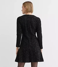 Shimmer Boucle Mini Pocket Dress