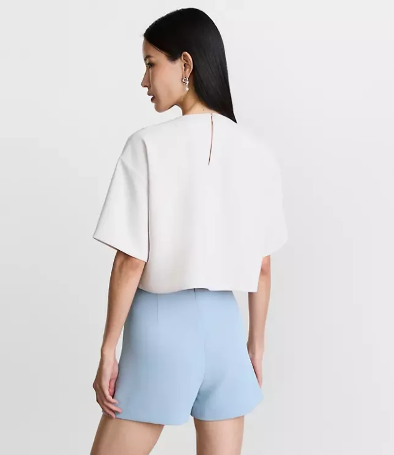 LOFT Versa Crepe Drape Relaxed Tee